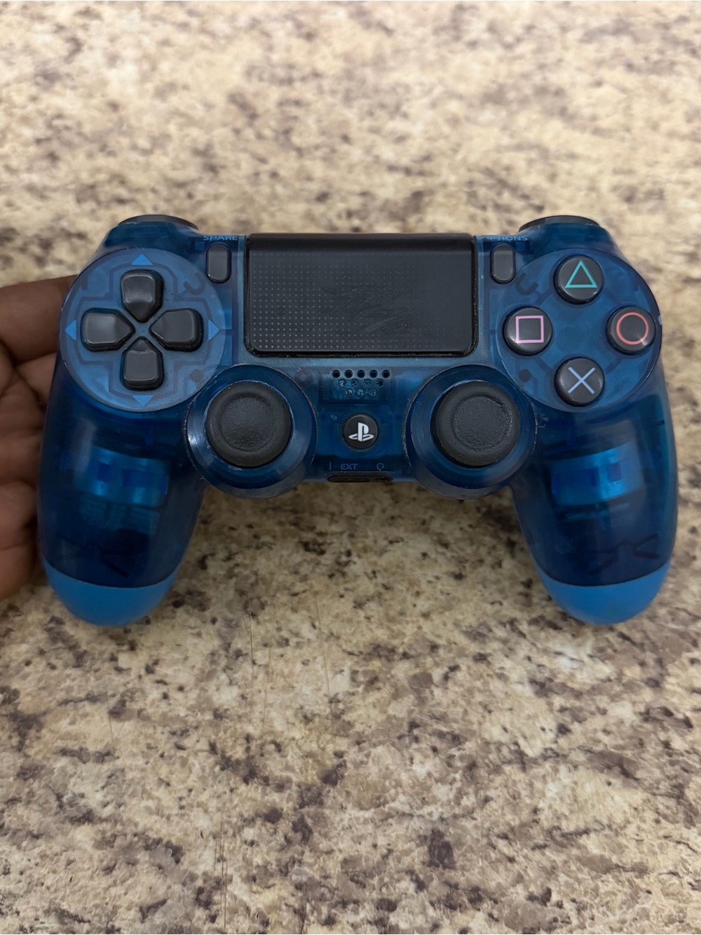 Sony Dual shock 4 Playstation 4 Wireless Controller (Blue Crystal) PS4